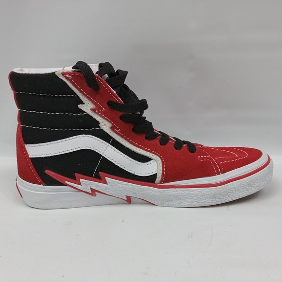 VANS Sk8-Hi Bolt Skate Lightning Bolt 721454 Canvas High Top Size 5.5 - Picture 10 of 13
